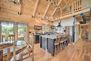 House (3 Bedrooms) | Interior - Luxe Log Cabin w/ Modern Finishes & Mtn Views (Maggie Valley)