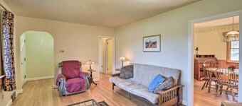 Quaint Creekside Home w/ Spacious Deck & Yard