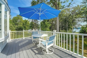 Front of property - Peaceful Waterfront Apt w/ Deck, 22 Mi to Portland (Freeport)