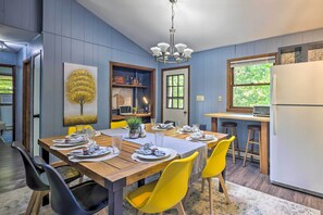 House (4 Bedrooms) | Interior - Wraparound Deck: Big Bass Lake Home in Gouldsboro (Gouldsboro)