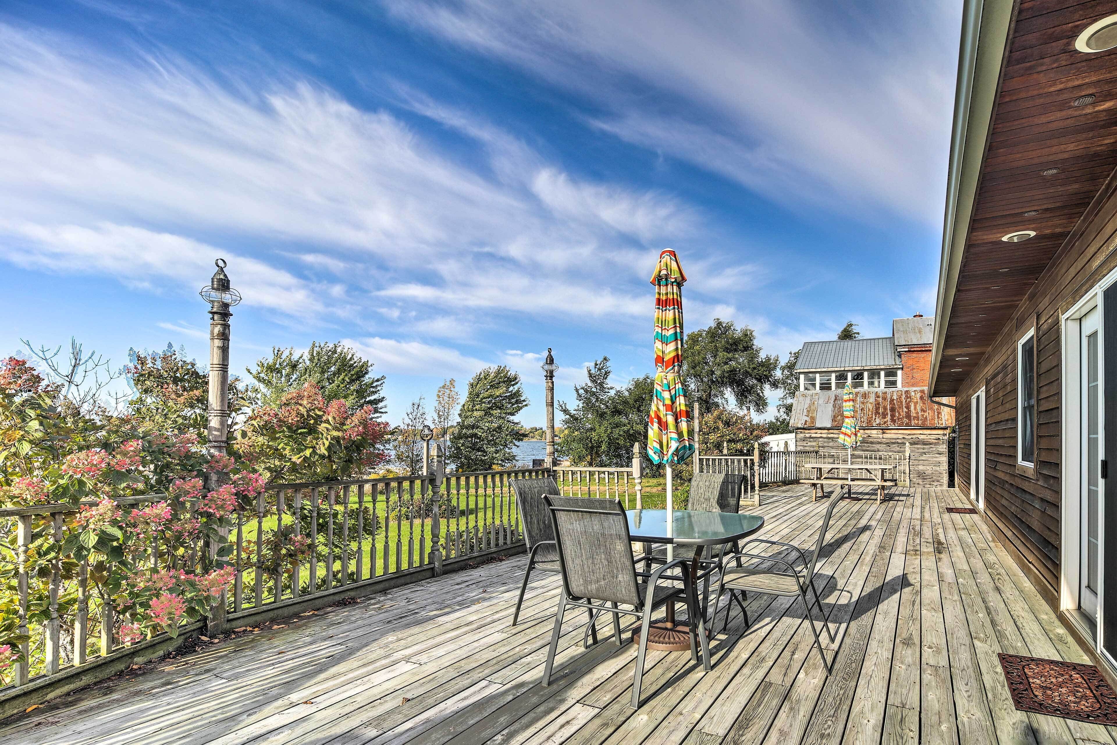 Waterfront Lake Champlain Home w/ Fire Pit!