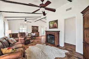 Cottage (2 Bedrooms) | Front of property - On Scenic 60-acre Farm: Carmine Cottage w/ Porch (Carmine)