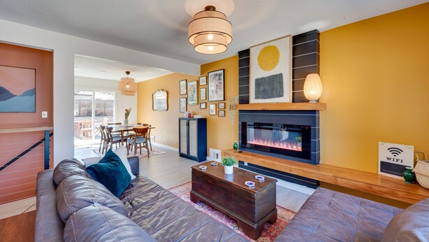 TV, fireplace, video-game console - Colorado Escape w/ Deck, Grill & Fire Pit! (Arvada)