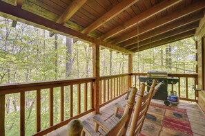 House (1 Bedroom) | Interior - Covered Deck & Hot Tub: Cozy Gatlinburg Cabin (Gatlinburg)