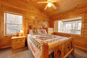 House (2 Bedrooms) | Interior - Cozy Deer Glen' Cabin w/ Private Hot Tub & Porch! (Bryson City)