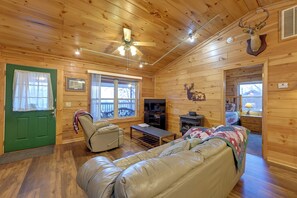House (2 Bedrooms) | Interior - Cozy Deer Glen' Cabin w/ Private Hot Tub & Porch! (Bryson City)