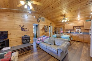 House (2 Bedrooms) | Interior - Cozy Deer Glen' Cabin w/ Private Hot Tub & Porch! (Bryson City)
