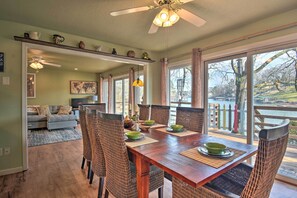 House (3 Bedrooms) | Interior - Updated Deck & Dock: Lakefront Home in Hot Springs (Hot Springs)