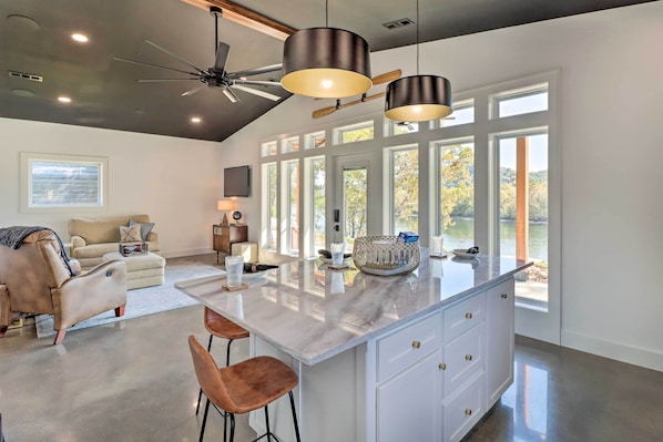 House (3 Bedrooms) | Interior - Modern Norfork House w/ Patio on White River! (Norfork)