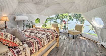 Big Lake Getaway w/ Private Beach + Fire Pit!