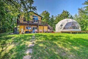 House (3 Bedrooms) | Front of property - Big Lake Getaway w/ Private Beach + Fire Pit! (Cushing)