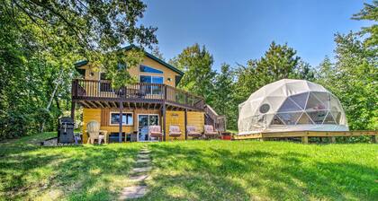 Big Lake Getaway w/ Private Beach + Fire Pit!
