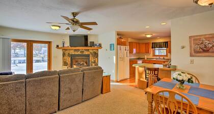 Cozy Riverfront Home w/ Fire Pit in Houghton Lake!
