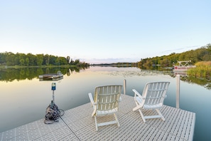Interior - Patio, Views & Hot Tub: Quiet Lakeside Cabin (Grantsburg)