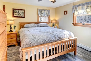 Ferienhaus (2 Bedrooms) | 2 Schlafzimmer, Bügeleisen/Bügelbrett, kostenlose Babybetten, Bettwäsche