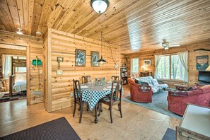 House (2 Bedrooms) | Interior - Fire Pit + Suana: Waterfront Escape in Crosslake! (Pequot Lakes)