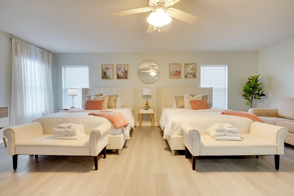 5 bedrooms, desk, iron/ironing board, free WiFi