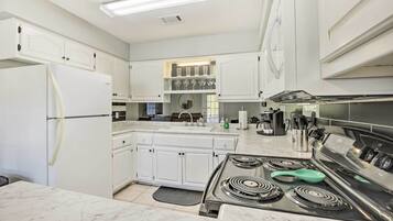 Microwave, oven, stovetop, dishwasher