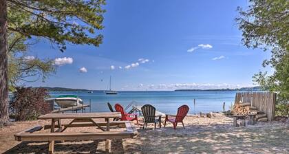 Rustic Suttons Bay Cottage: Shared Dock & Fire Pit