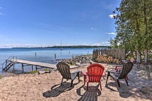 Cottage (1 Bedroom) | Front of property - 1/2 Mi to Dtwn! Suttons Bay Cottage w/ Fire Pit (Suttons Bay)