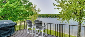Family Home on Crystal Lake w/ Private Beach!