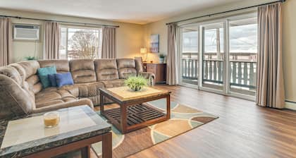 Walk to Lake Huron: Central East Tawas Apt!