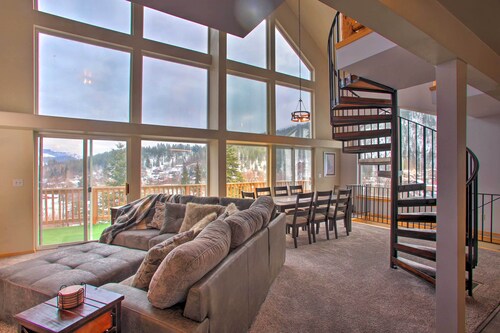 1 Mi to Silver Mountain: Family Home w/ Views!