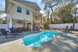 House (4 Bedrooms) | Front of property - Oak Island Home w/ Pool: Walk to Long Beach! (Oak Island)