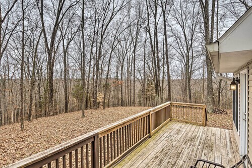 Serene Bloomington Home: Deck & Forest Views
