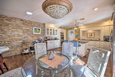 7 Mi to Lake: Expansive Rogers Villa w/ Pond!