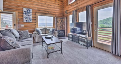 Spacious Hilltop Cabin w/ Deck & Scenic Views!