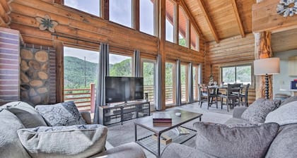 Spacious Hilltop Cabin w/ Deck & Scenic Views!