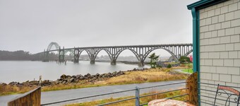 Waterfront Oregon Abode w/ Balcony & Ocean Views!