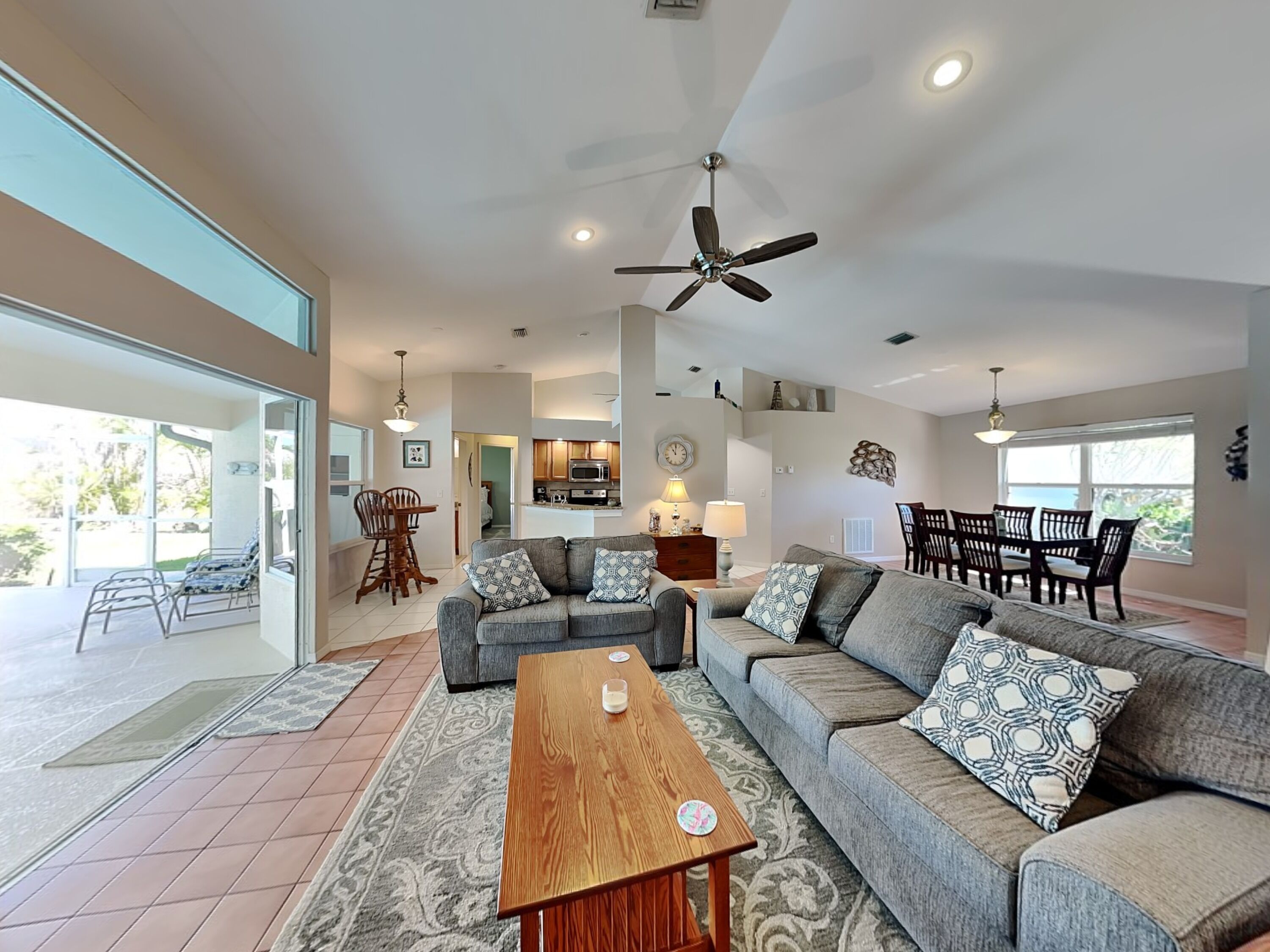 House, Multiple Beds, Pool Access, Pool View | Living area | 40-inch flat-screen TV with digital channels, TV