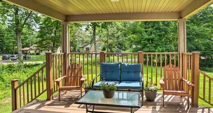 Cabin w/ Dock & Porch Across From Balsam Lake