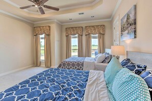 วิลล่า (5 Bedrooms) | 5 ห้องนอน, เตารีด/โต๊ะรีดผ้า, ผ้าปูที่นอน