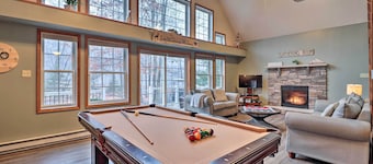 Pocono Hot Tub Chalet Lake Access Sleeps 10