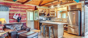 Dock, Fire Pit: Historic Lakefront Cabin in Mercer