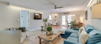 Oak Island Home w/ Spacious Backyard & Porch