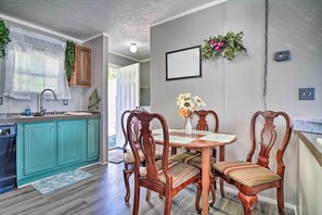 House (2 Bedrooms) | Interior - Private Yard & Fire Pit: Pet-friendly Midway Abode (Midway)