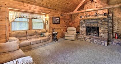 Deck w/ Private Hot Tub: James Creek Cabin