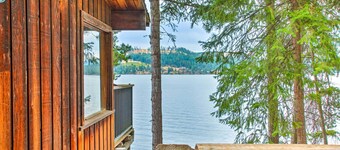 偏遠逃逸：湖邊寧靜小屋附沙灘