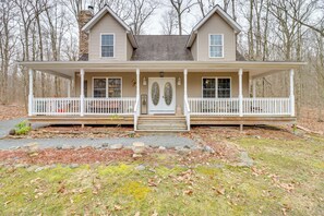Interior - Large Deck & Fire Pit: Secluded Pocono Lake Home (Pocono Lake)