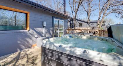 Deck & Boat Dock: Lakefront Cabin in Eucha!
