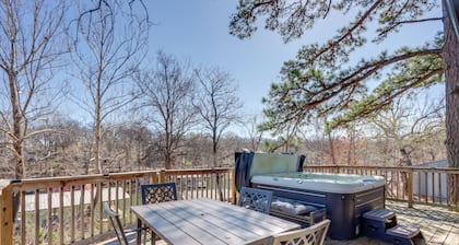 Deck & Boat Dock: Lakefront Cabin in Eucha!
