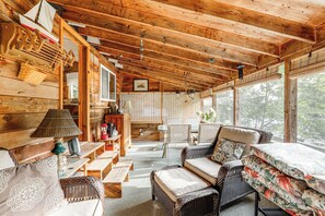 Apartment (2 Bedrooms) | Interior - Rustic Waterfront Cottage w/ Fire Pit & Kayaks (Weare)