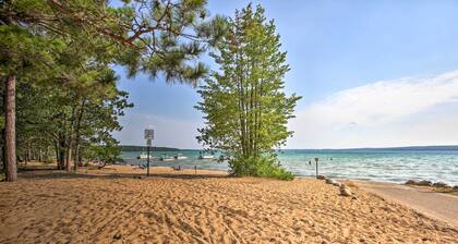 Higgins Lake Getaway w/ Fire Pit, Walk to Beach!