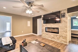 House (3 Bedrooms) | Interior - Chic Long Pond Family Home w/ Fire Pits & Deck! (Long Pond)