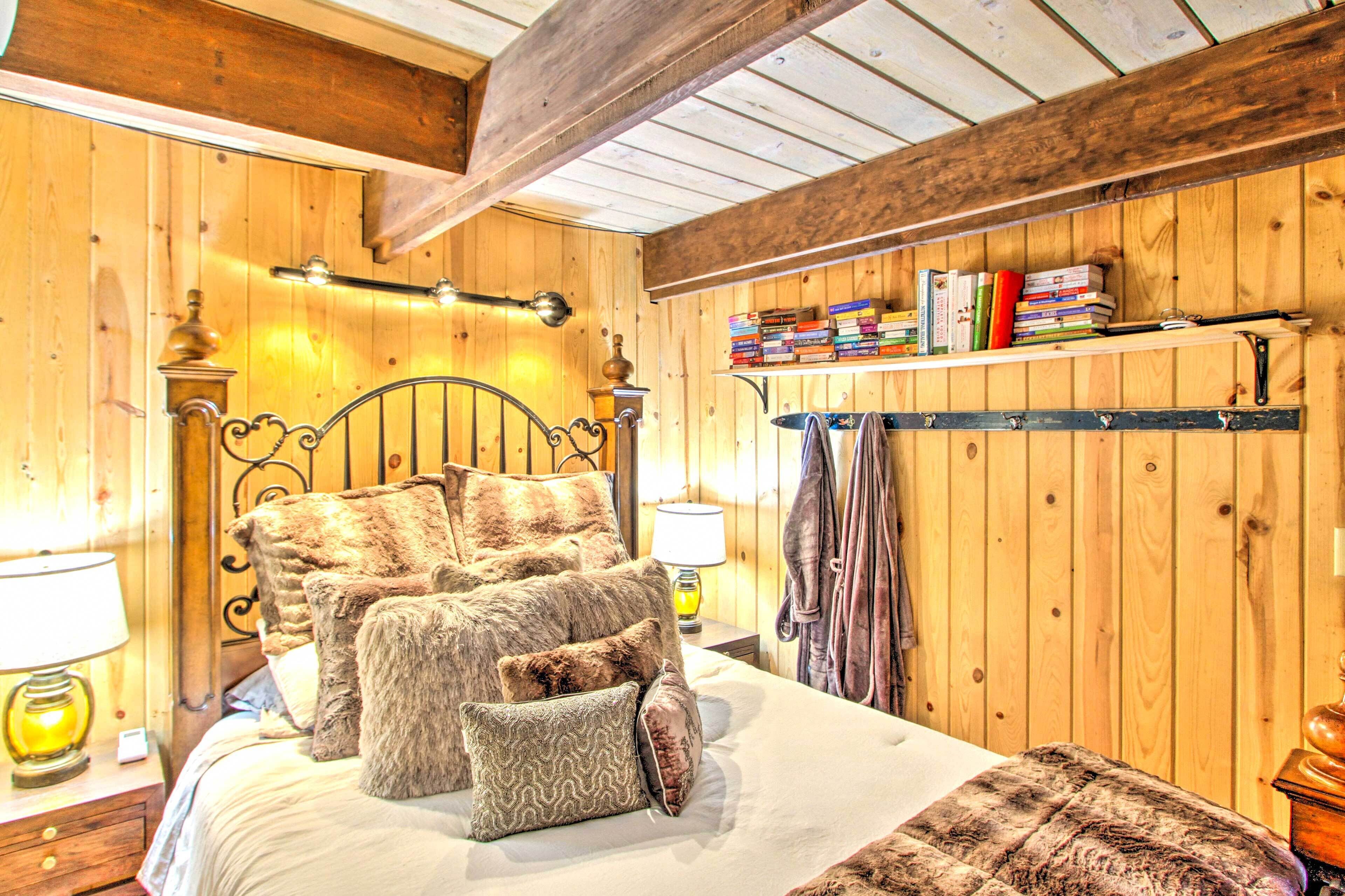 Cozy A-frame w/ Hot Tub, Fire Pit, & Fireplace!