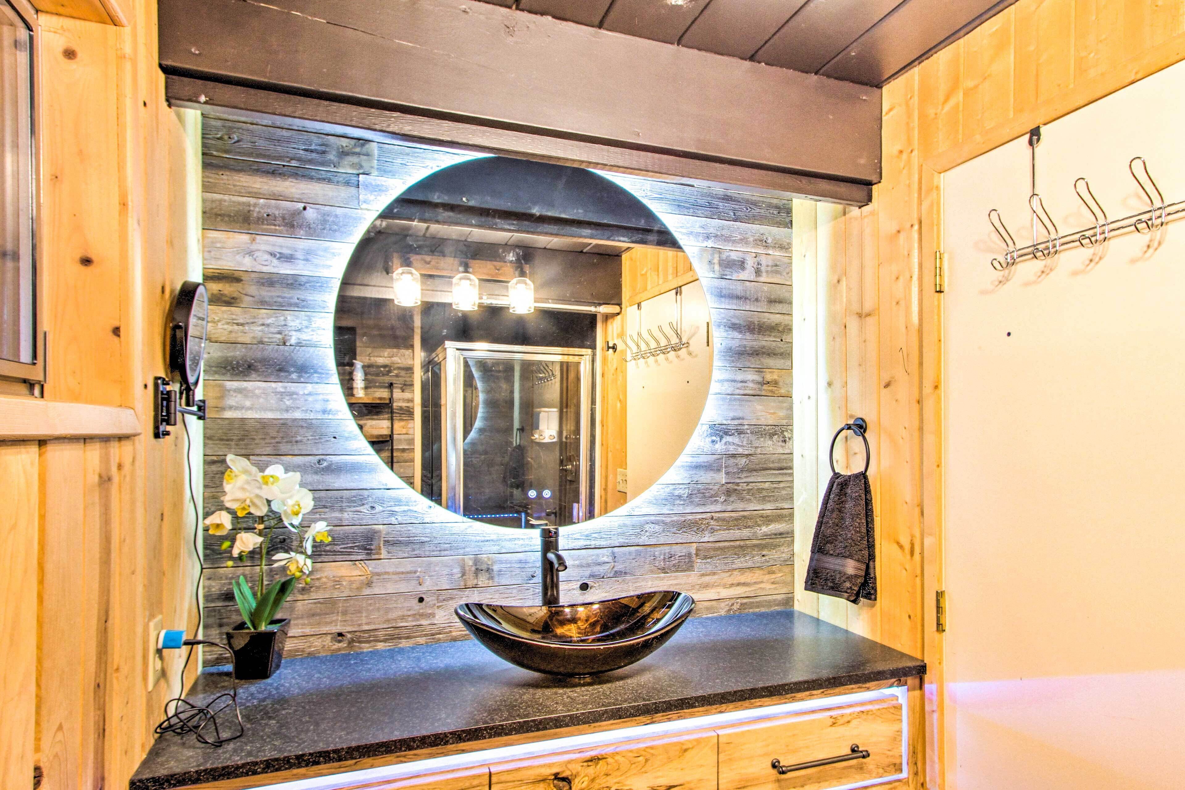 Cozy A-frame w/ Hot Tub, Fire Pit, & Fireplace!